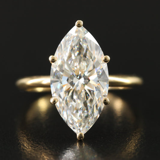 4.00 CT Lab Grown Diamond Solitaire Ring with IGI Report