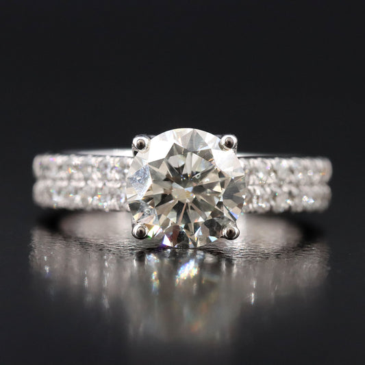 18K Gold 2.60 CTW Lab-Grown Diamond Ring