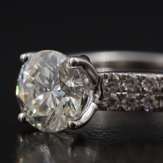 18K Gold 2.60 CTW Lab-Grown Diamond Ring
