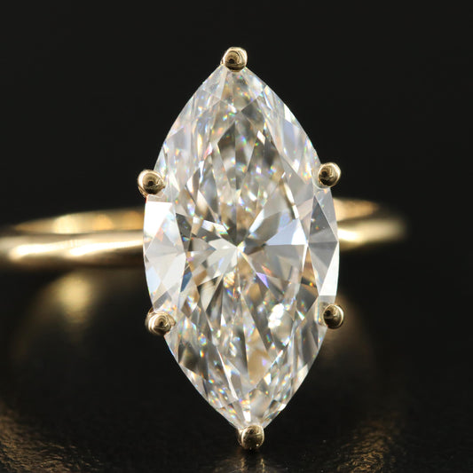 4.00 CT Lab Grown Diamond Solitaire Ring with IGI Report